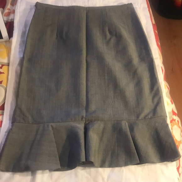 PETER SOM gray wool mohair suit sz 6 RUNWAY PIECES - Picture 4 of 6